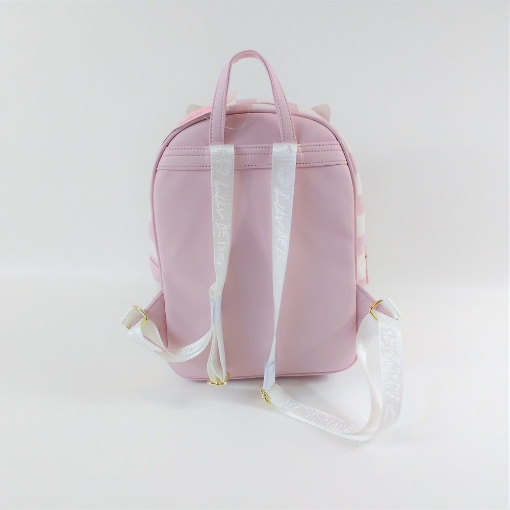 Luv Betsey Johnson Pink White Cat Backpack - Picture 3 of 9